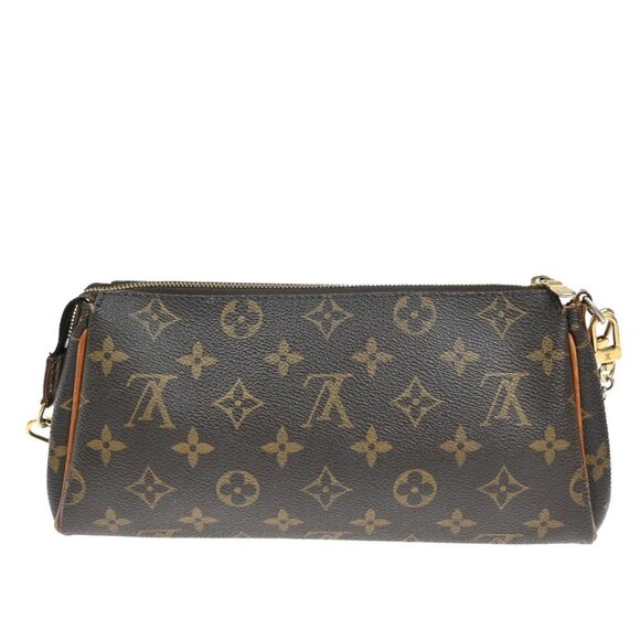 LOUIS VUITTON Eva 2Way Chain Shoulder Bag Monogram Leather Brown - Picture 3 of 15